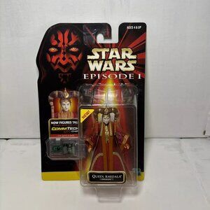 1999 Hasbro Star Wars Episode I Queen Amidala CommTech Action Figure 1 Jedi USA